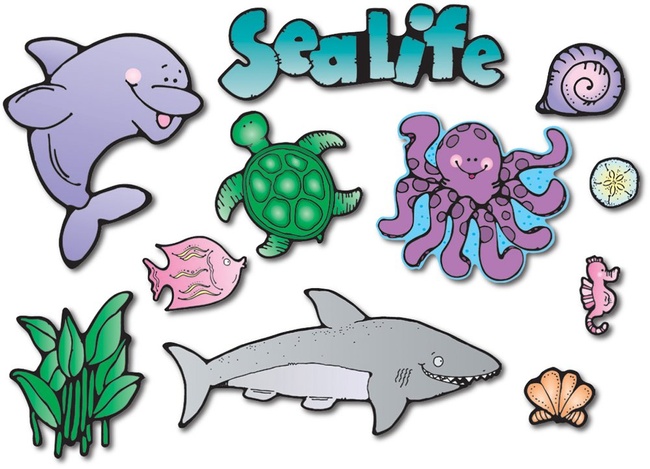 Carson Dellosa D.J. Inkers Sea Life Bulletin Board Set (610032)