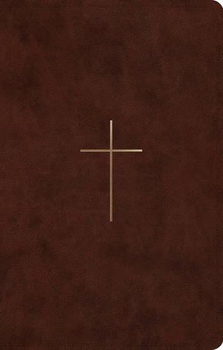 ESV UltraThin Bible (TruTone, Brown, Cross Design)