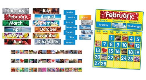 Scholastic Photo Calendar Bulletin Board (TF8019), Clear