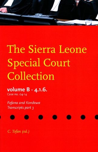 The Sierra Leone Special Court Collection: Volume B-4.1.6. - Case No. SCSL-04-14 - The prosecutor against Fofana and Kondewa, transcripts part 3