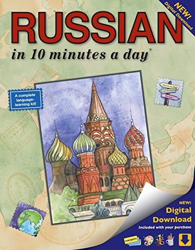 RUSSIAN in 10 minutes a day: Language course for beginning and advanced study. Includes Workbook, Flash Cards, Sticky Labels, Menu Guide, Software, ... Grammar. Bilingual Books, Inc. (Publisher)