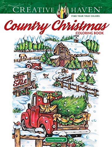 Creative Haven Country Christmas Coloring Book (Creative Haven Coloring Books)