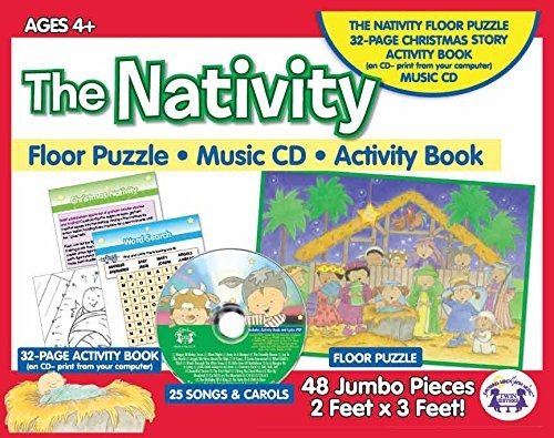 Nativity Giant Floor Puzzle & CD (I'm Learning the Bible Floor Puzzle)
