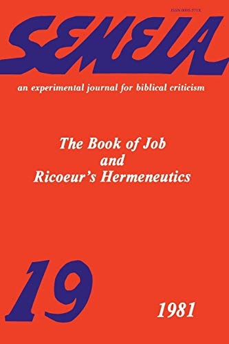 The Book of Job and Ricoeur's Hermeneutics