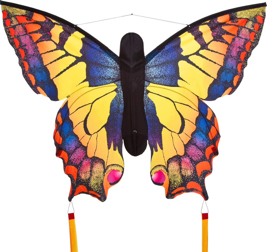 HQ Kites Swallowtail L Butterfly Kite, 51 Inch Single Line Kite with Tail