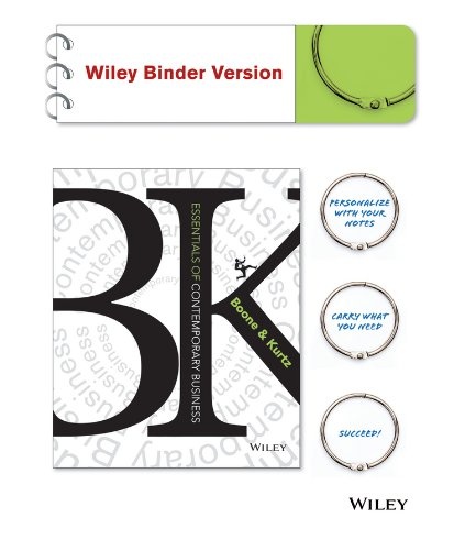 Essentials of Contemporary Business, Binder Ready Version