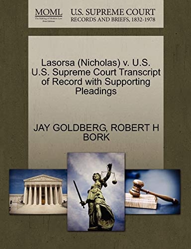 Lasorsa (Nicholas) v. U.S. U.S. Supreme Court Transcript of Record with Supporting Pleadings