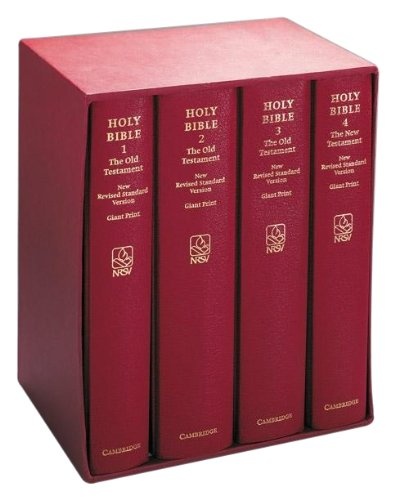 NRSV Giant Print (Burgundy 4-Volume Set)