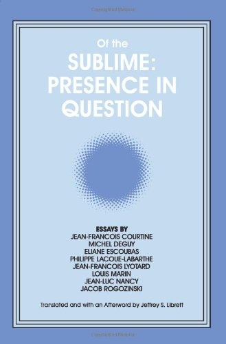 Of the Sublime: Presence in Question (SUNY series, Intersections: Philosophy and Critical Theory)