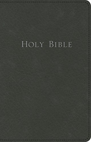 KJV Personal Size Giant Print Reference Bible Black, Bonded Leather
