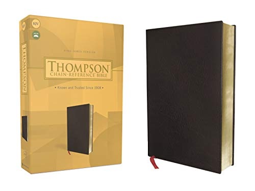 KJV, Thompson Chain-Reference Bible, Bonded Leather, Black, Red Letter
