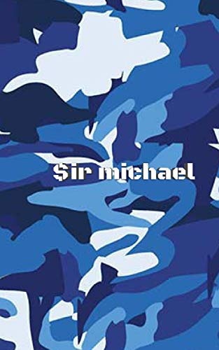 Blue Camouflage Sir Michael creative journal