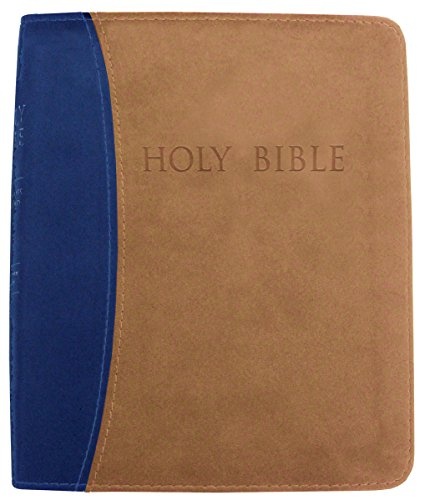 KJVER Thinline Bible/Personal Size-Blue/Tan Ultrasoft
