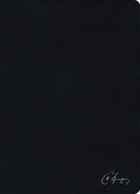 RVR 1960 Biblia de estudio Spurgeon, negro piel genuina con índice (Spanish Edition)
