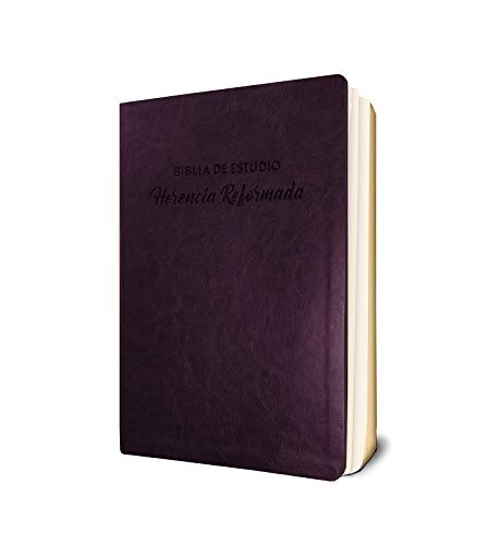 Biblia de Estudio Herencia Reformada, Simil piel (Vino Tinto) (Spanish Edition)