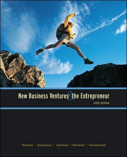 New Business Ventures And The Entrepreneur