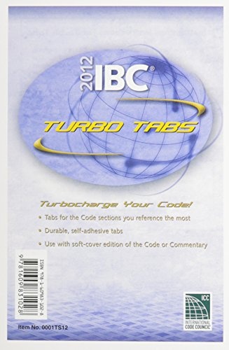 2012 International Building Code Turbo Tabs for Soft Cover Edition (International Code Council Series)