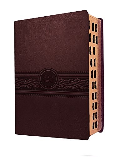 MEV Bible Personal Size Large Print Cherry Brown Indexed: Modern English Version