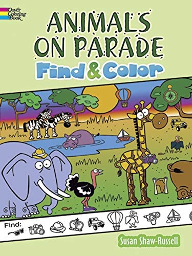 Animals on Parade Find and Color (Dover Children's Activity Books)